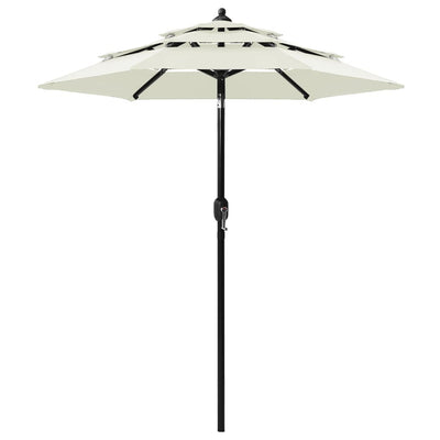 Vidaxl Parasol 3-Schicht mit Aluminiumpol 2 m sandfarben