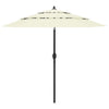Vidaxl Parasol 3-Schicht mit Aluminiumpol 2,5 m sandfarben