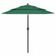 Vidaxl Parasol 3-Schicht mit Aluminiumpol 2,5 m grün