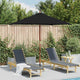 Vidaxl -Parasol mit Holzstange 150x200 cm schwarz