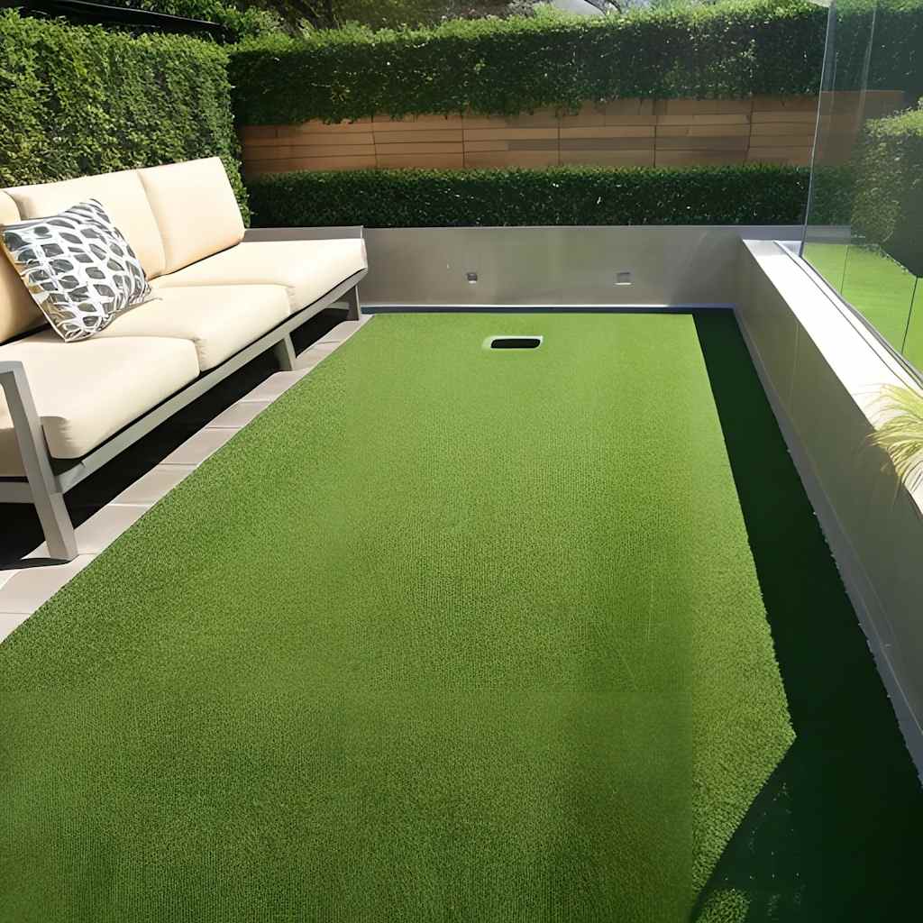 Vidaxl künstliches Gras 7 9 mm 1x25 m grün