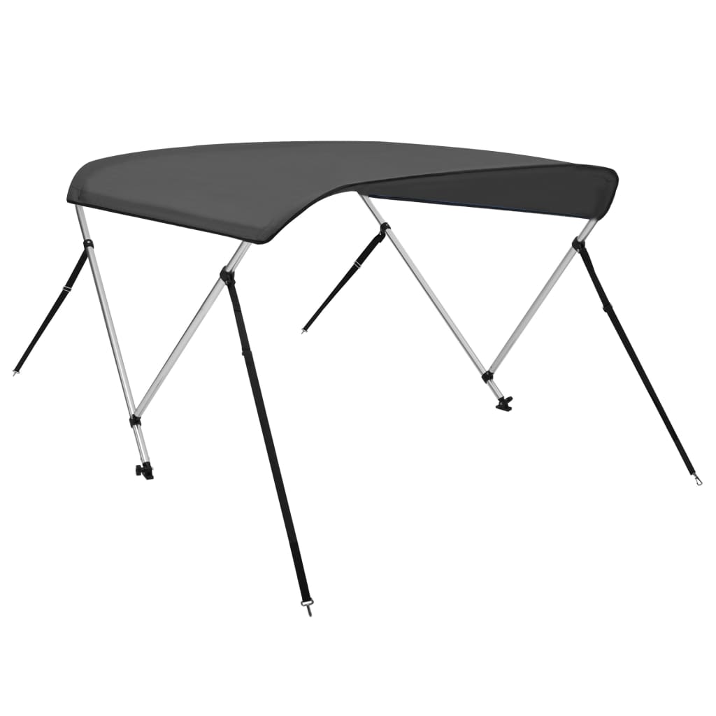 Vidaxl Biminitop 2-Boogs 180x130x110 cm anthrazitfarben