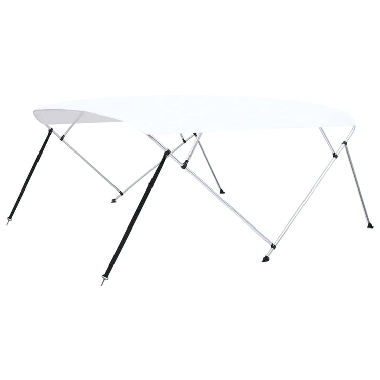 Vidaxl Biminitop 4-Boogs 243x (230-244) X137 cm Weiß