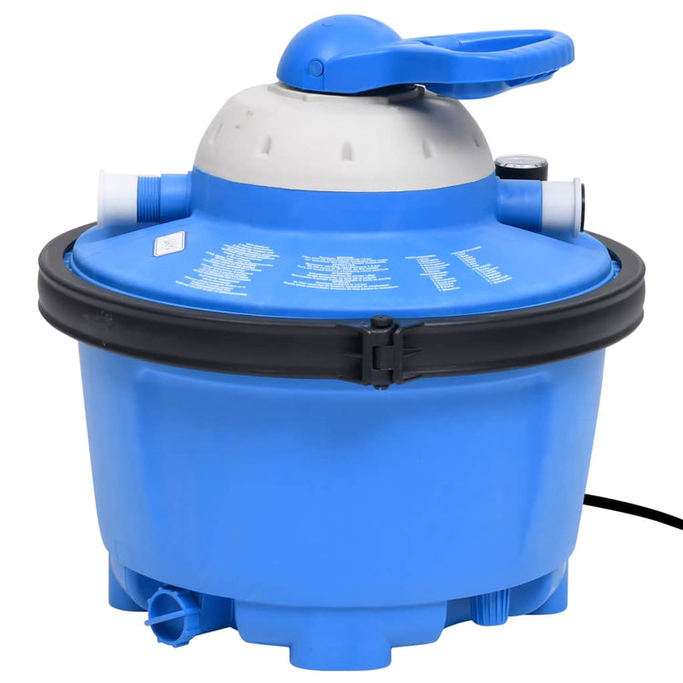 Vidaxl Sandfilterpumpe 200 W 25 L 385 x 620 x 432 mm blau und schwarz