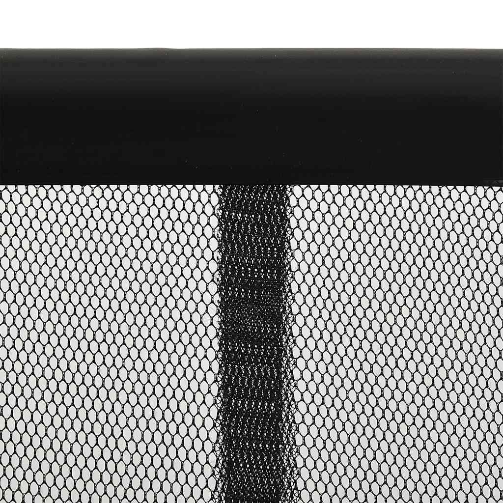 Vidaxl Fly Vorhang 100x220 cm Polyesternetz schwarz schwarz