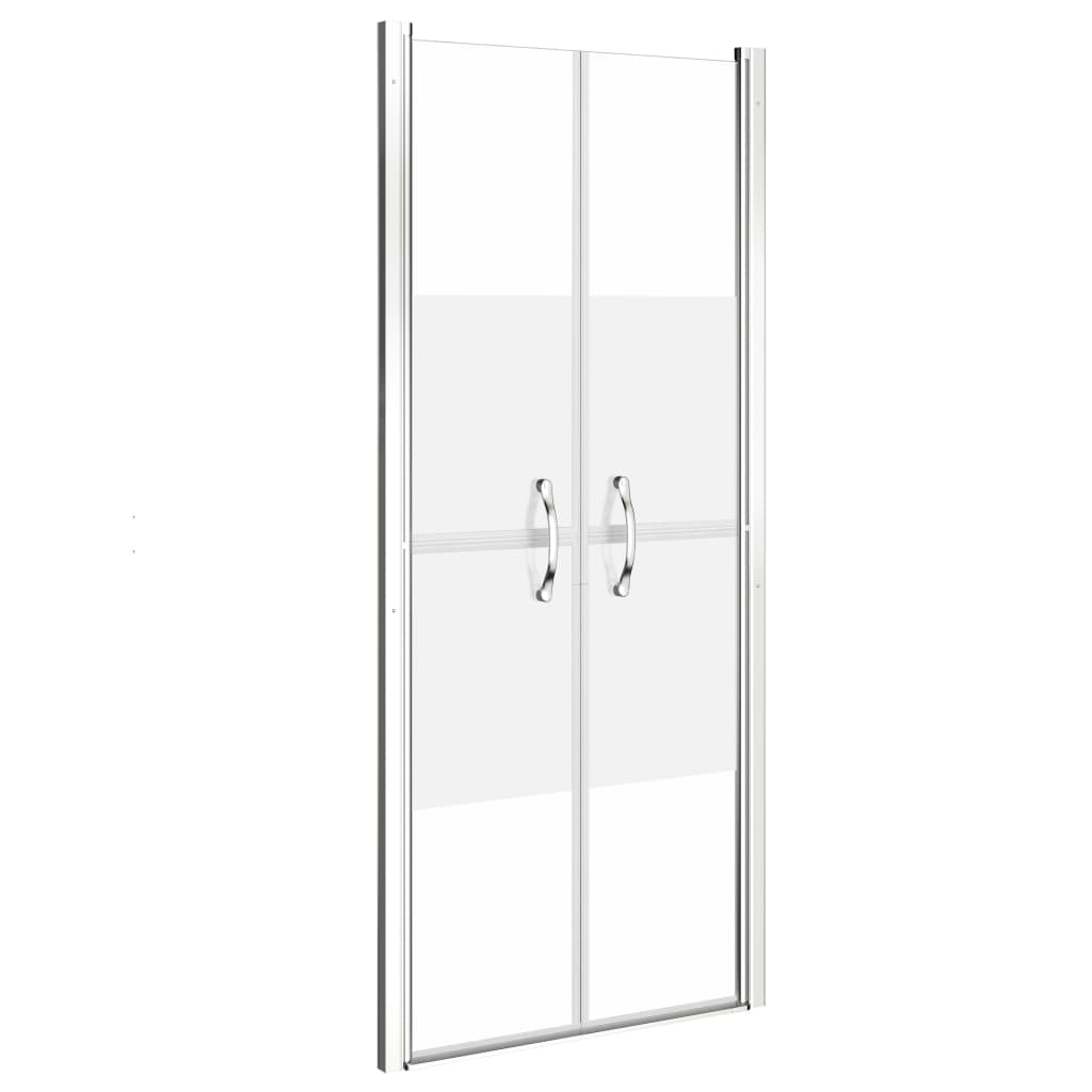 VIDAXL -Duschtür 76x190 cm ESG Halfmat