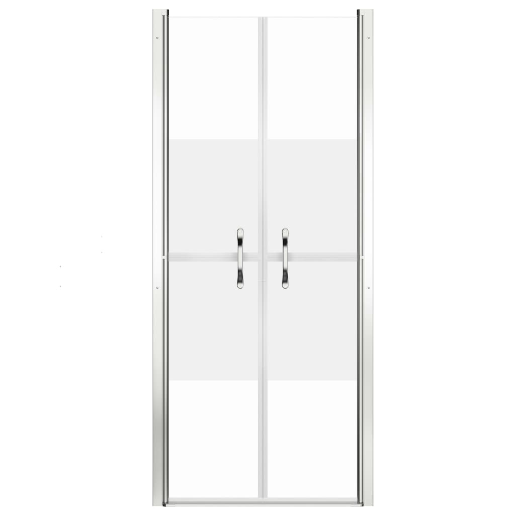 VIDAXL -Duschtür 76x190 cm ESG Halfmat