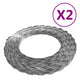 Vidaxl Rasierer Hügel Wire 2 ST BTO-22 100 m Stahl