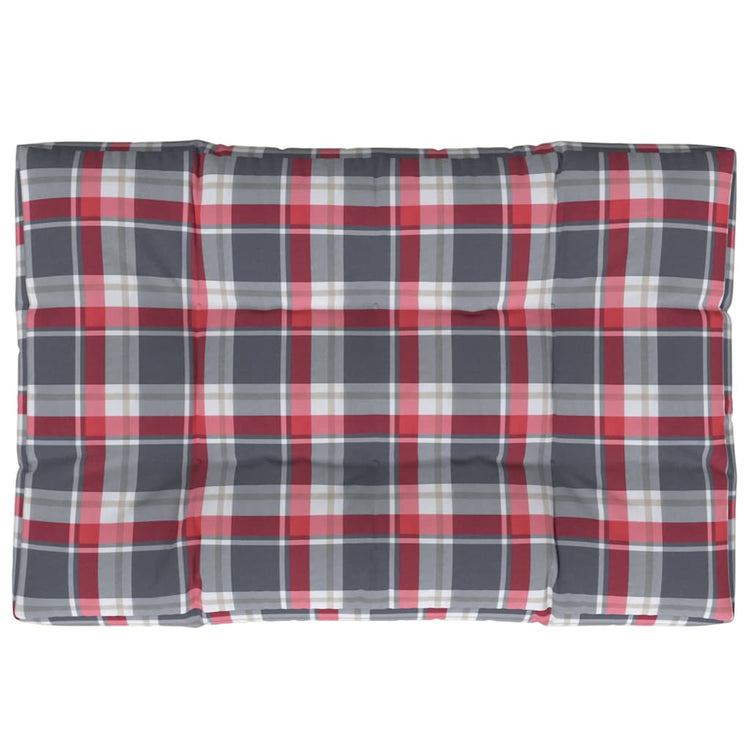 VIDAXL -Palettenkissen 120x80x12 cm Fabric Diamond Muster rot