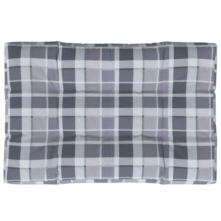 Vidaxl Palettenkissen 120x80x12 cm Fabric Diamond Muster grau