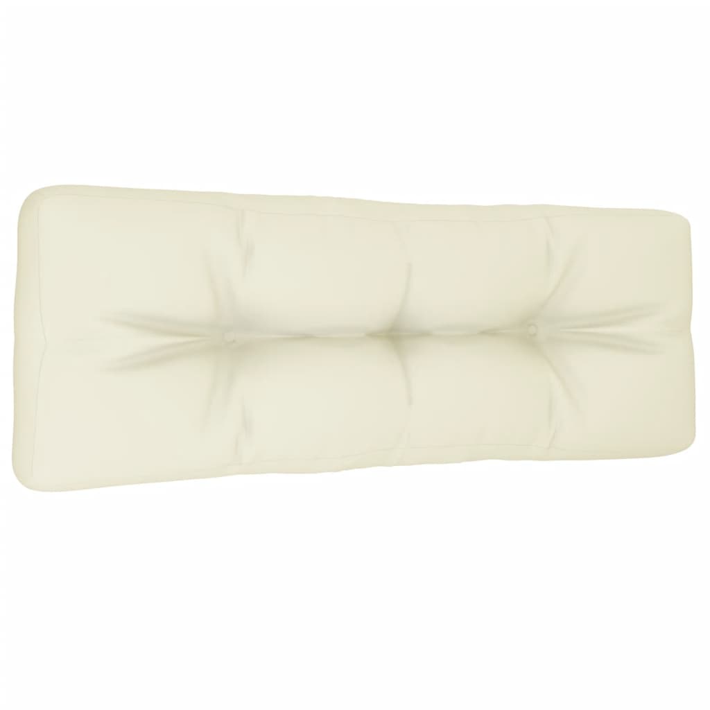 VIDAXL -Palettenkissen 120x40x12 cm Stoffcreme -Colored
