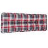 VIDAXL -Palettenkissen 120x40x12 cm Fabric Diamond Muster rot