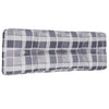Vidaxl Palettenkissen 120x40x12 cm Stoff Diamantmuster grau