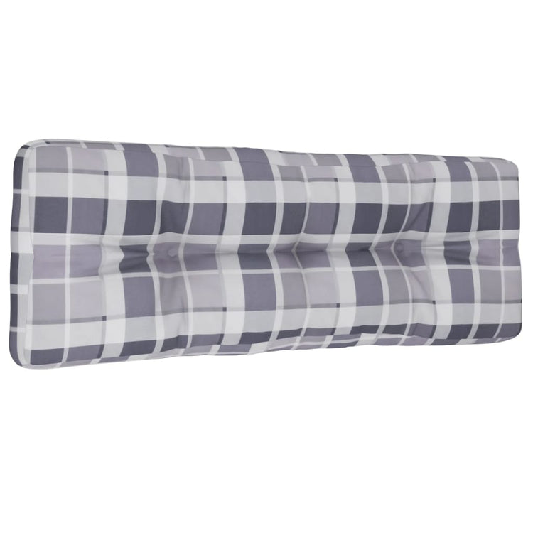 Vidaxl Palettenkissen 120x40x12 cm Stoff Diamantmuster grau