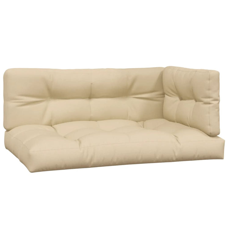 Vidaxl Palettenkissen 3 St. Stoff Beige