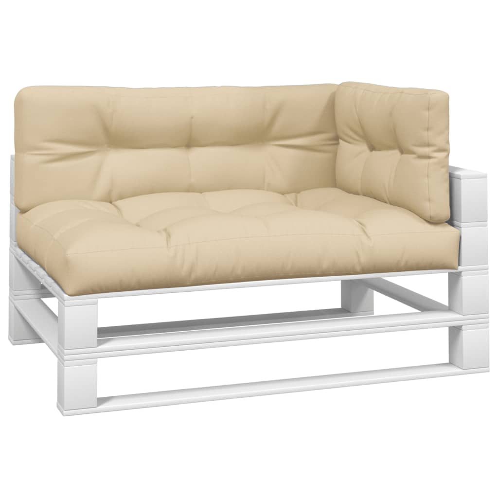 Vidaxl Palettenkissen 3 St. Stoff Beige
