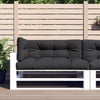 Vidaxl Palettenkissen 3 St. Stoff schwarz