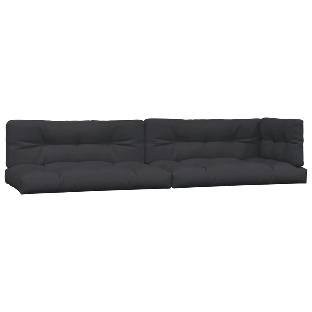Vidaxl Palettenkissen 5 St. Stoff schwarz