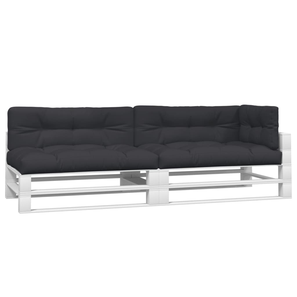 Vidaxl Palettenkissen 5 St. Stoff schwarz
