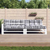 VIDAXL PALLET -Kissen 5 ST Fabric Diamond Muster grau