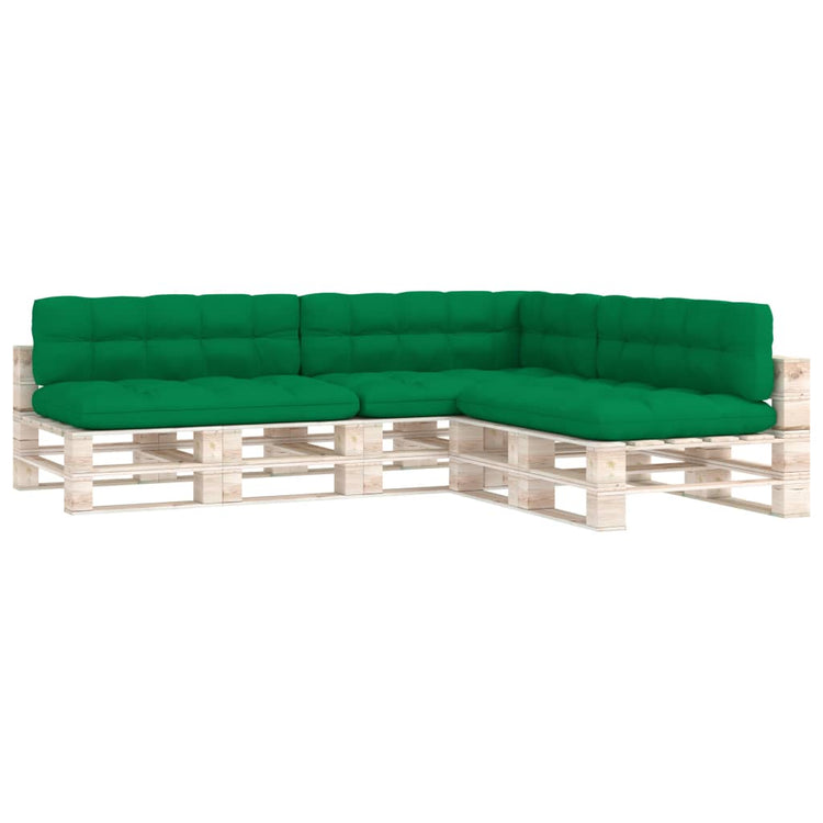 VIDAXL BANKUSSENS PALLET 7 ST GREEN