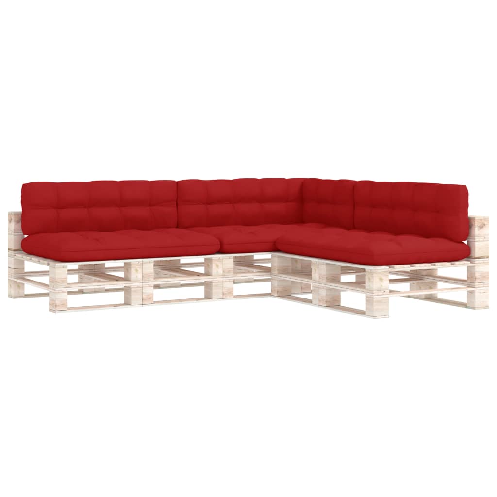 VIDAXL -Bankkissen Palette 7 St rot