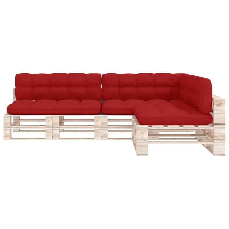 VIDAXL -Bankkissen Palette 7 St rot