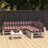 VIDAXL -Bankkissen Palette 7 ST und rote Fenstermuster