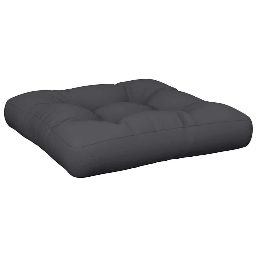 VidaXL Palettenkissen 58x58x10 cm Stoff schwarz