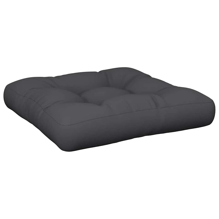 VidaXL Palettenkissen 58x58x10 cm Stoff schwarz