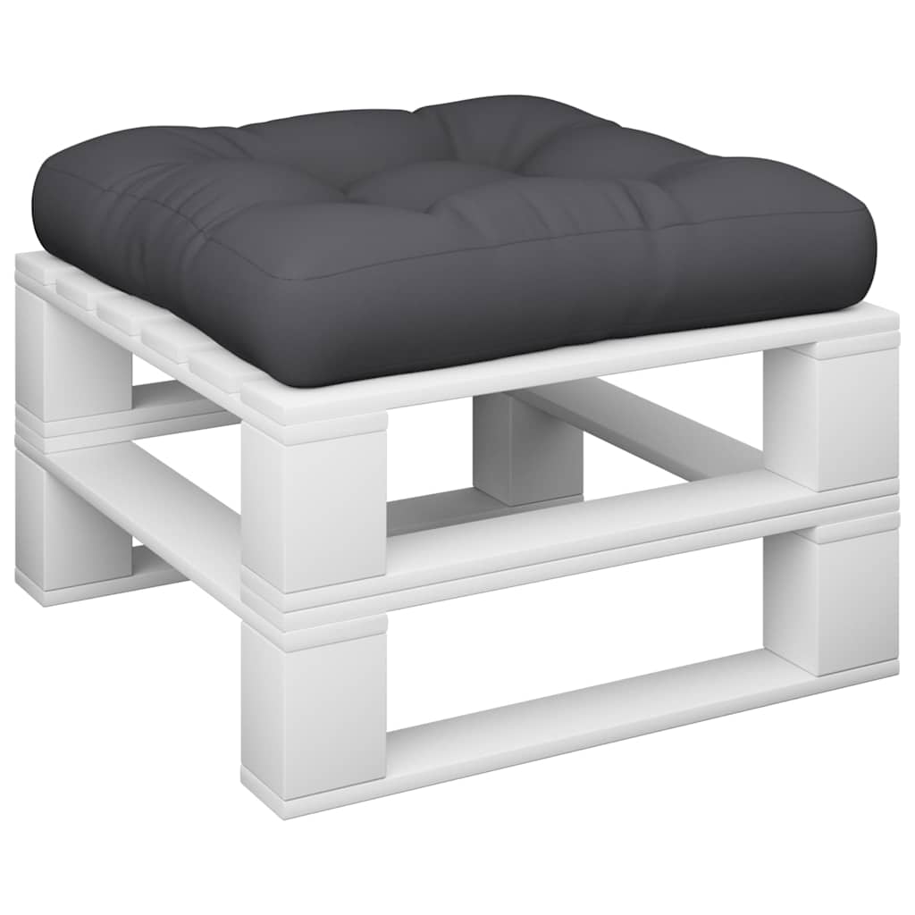 VidaXL Palettenkissen 58x58x10 cm Stoff schwarz