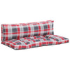VidaXL Palettenkissen 2 Stk. Rautenmuster Stoff Rot