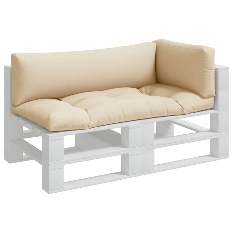 Vidaxl Palettenkissen 3 St. Stoff Beige
