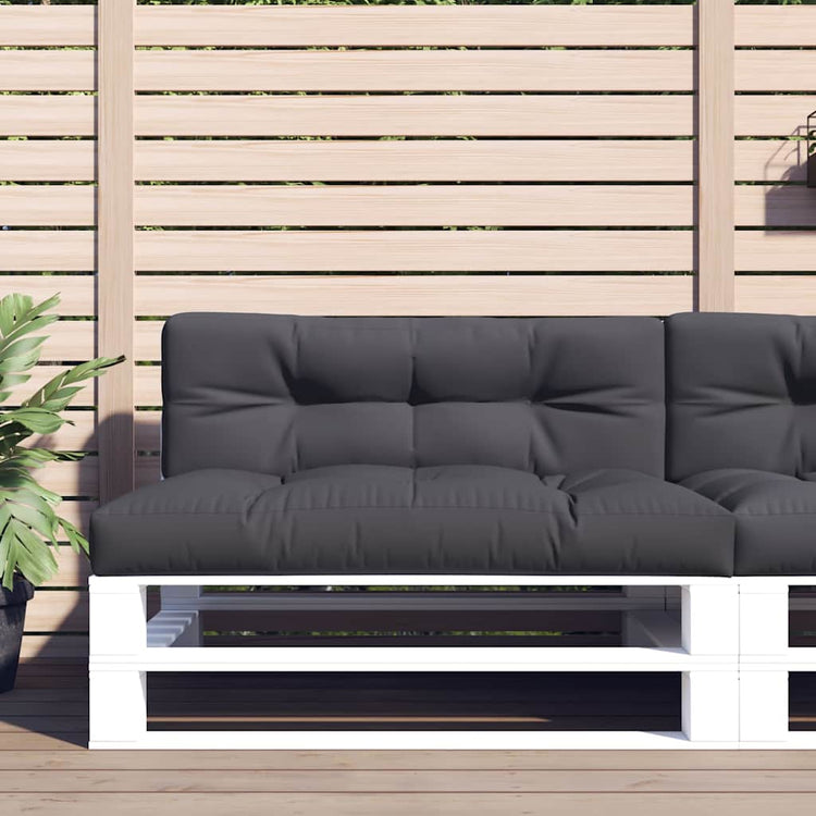 VidaXL Palettenkissen 120x40x12 cm Stoff Anthrazit