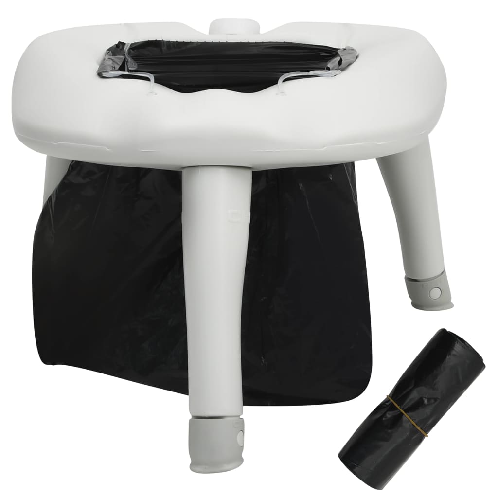 Vidaxl Camping -Toilette mit Taschen 200 kg