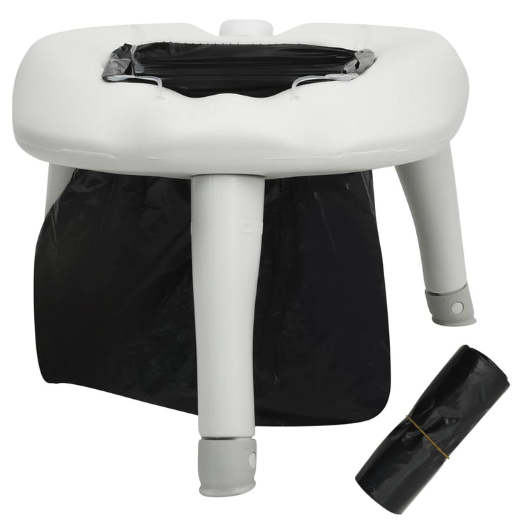 Vidaxl Camping -Toilette mit Taschen 200 kg