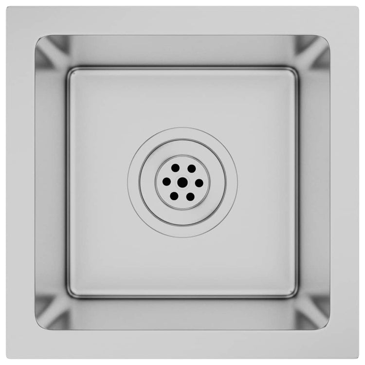 Vidaxl Sink handgefertigt Edelstahl