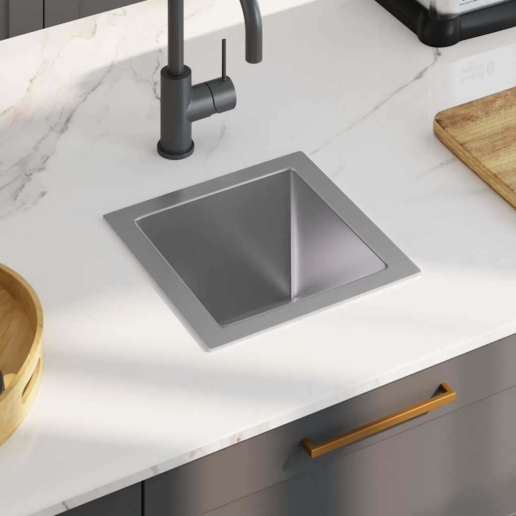 Vidaxl Sink handgefertigt Edelstahl