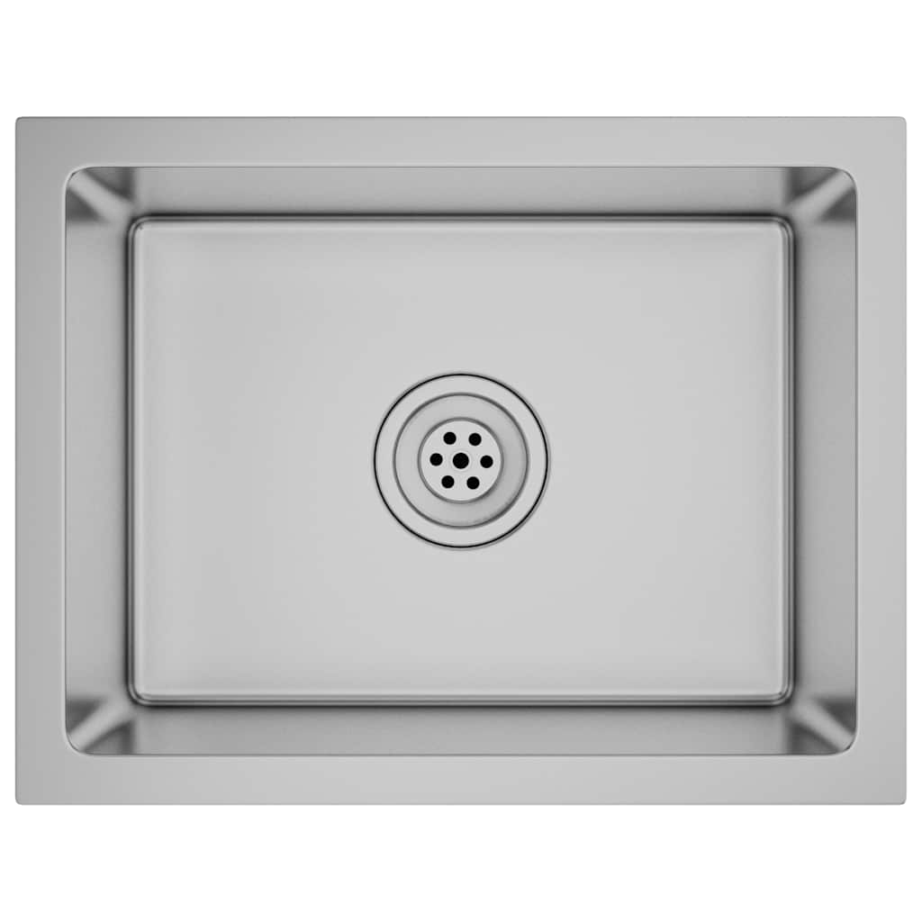 Vidaxl Sink handgefertigt Edelstahl