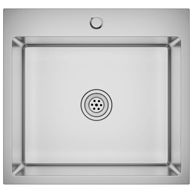 Vidaxl Sink handgefertigt Edelstahl
