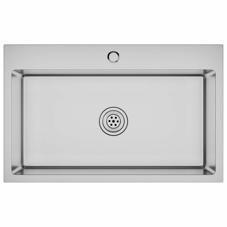 Vidaxl Sink handgefertigt Edelstahl