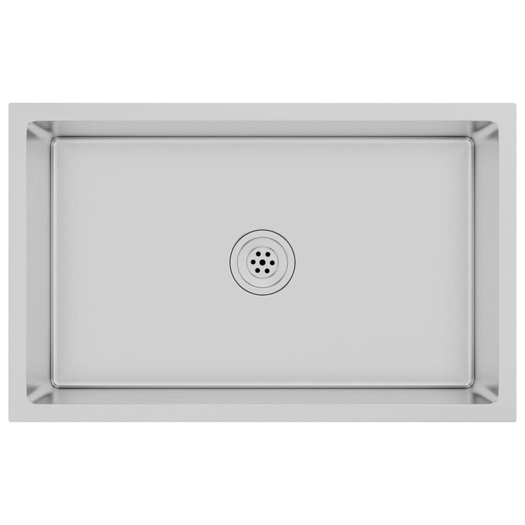 Vidaxl Sink handgefertigt Edelstahl
