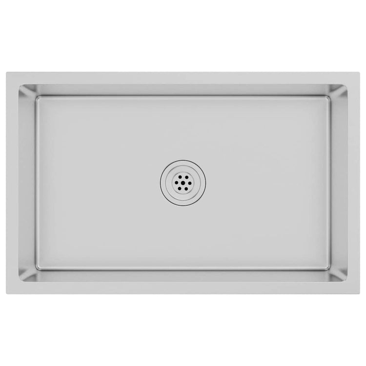 Vidaxl Sink handgefertigt Edelstahl
