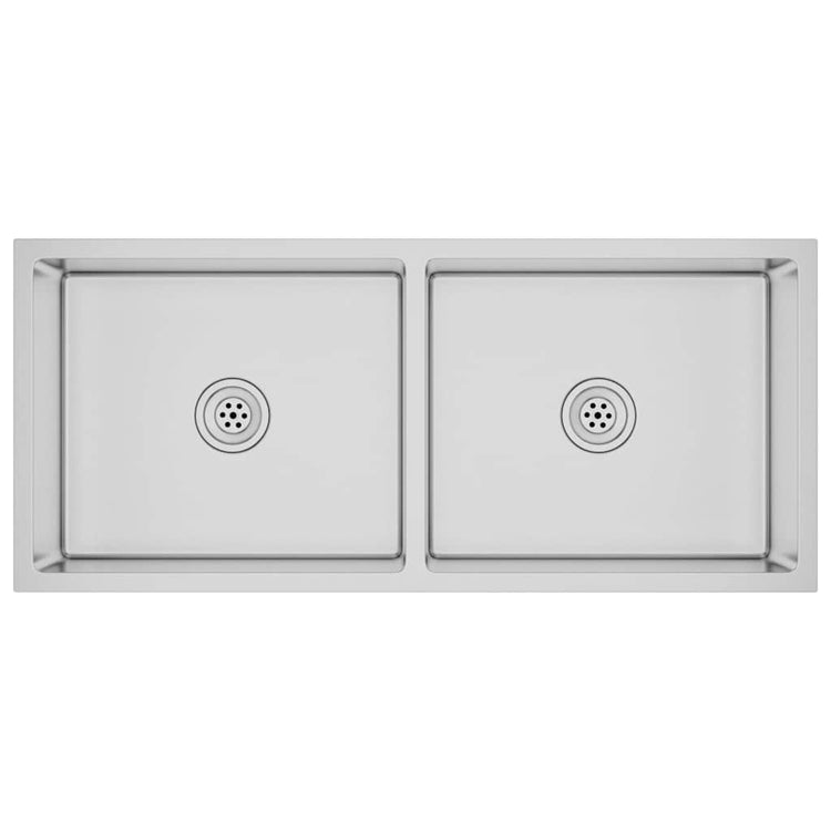 Vidaxl Sink handgefertigt Edelstahl