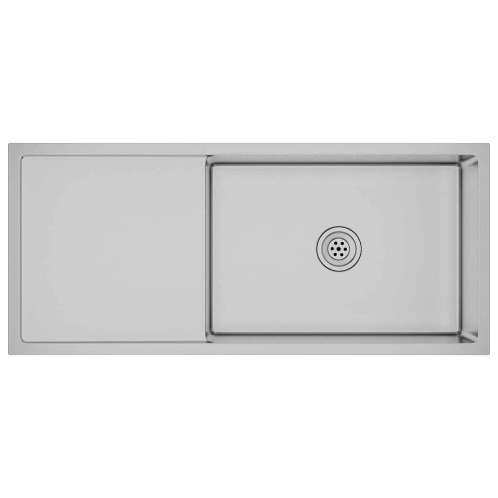 Vidaxl Sink handgefertigt Edelstahl