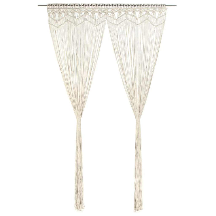 Vidaxl Vorhang Macramé 140x240 cm Baumwolle