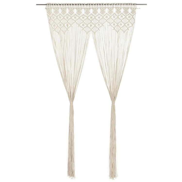 Vidaxl Vorhang Macramé 140x240 cm Baumwolle