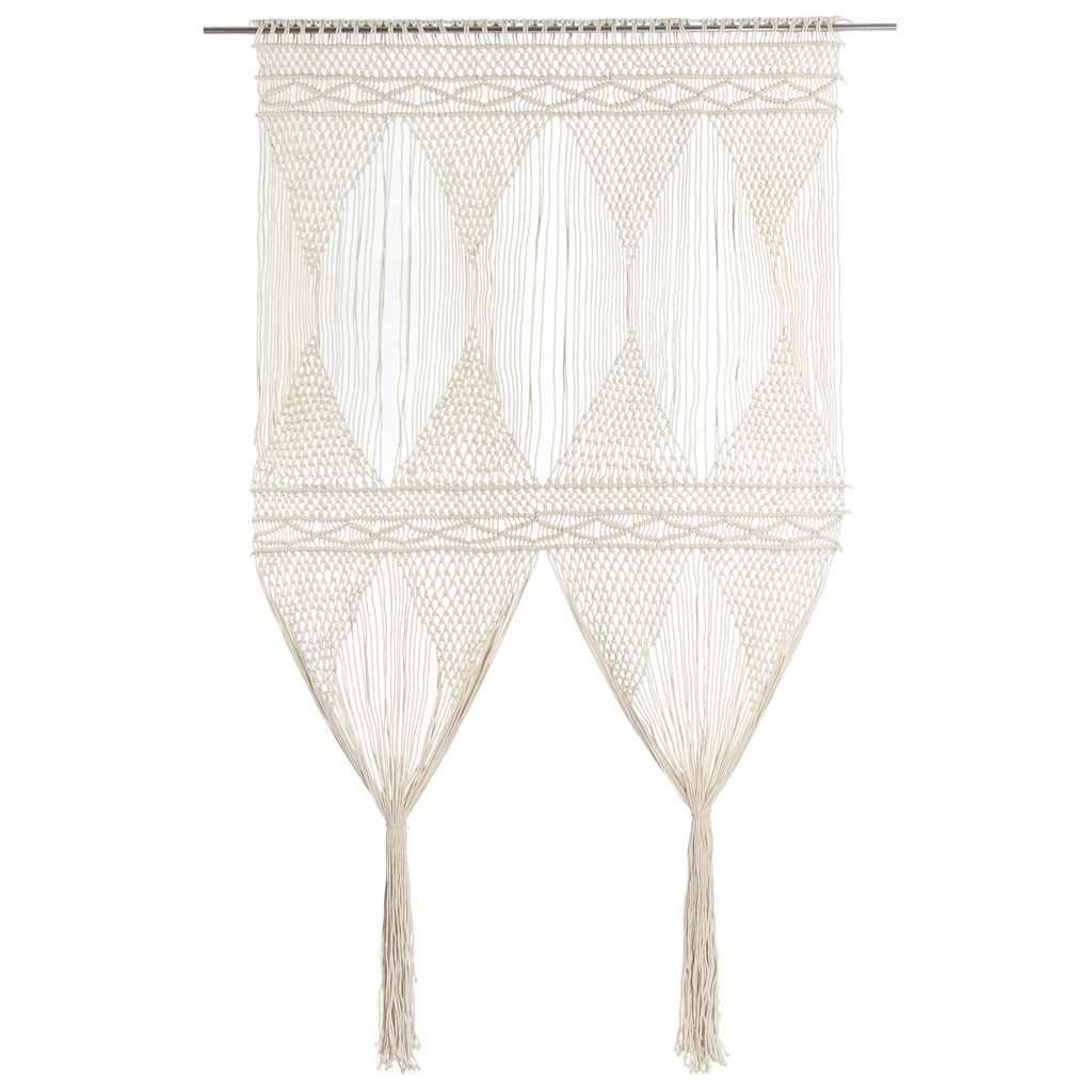 Vidaxl Vorhang Macramé 140x240 cm Baumwolle