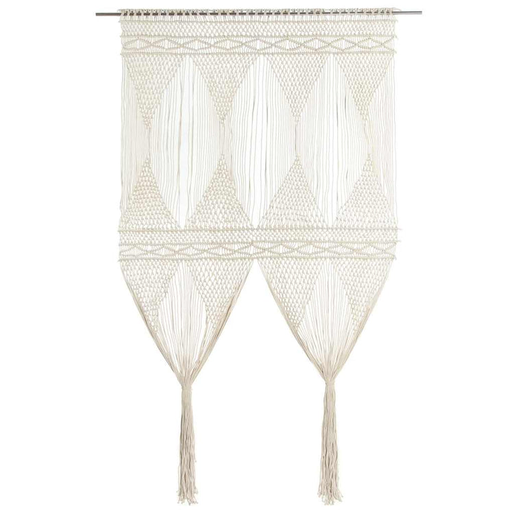 Vidaxl Vorhang Macramé 140x240 cm Baumwolle