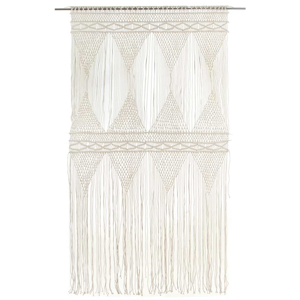 Vidaxl Vorhang Macramé 140x240 cm Baumwolle